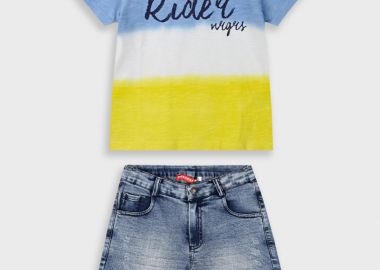 Σετ με ριγέ μπλούζα για αγόρι | ΜΠΛΕ ΤΖΗΝ - Energiers - 